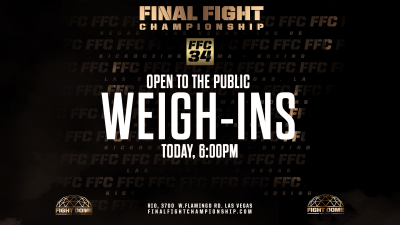 FFC 34 Weigh Ins Today 6 PM at Fight Dome