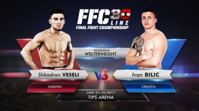 Shkodran Veseli is to lock horns with Ivan Bilić in FFC 30 kickboxing main event