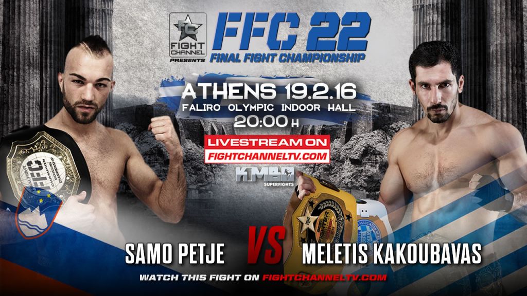 FFC 22 Athens: Samo Petje defends his title against Meletis Kakoubavas! (VIDEO)