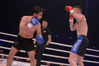 Giorgi Bazanov against Greece’s KO artist Meletis Kakoubavas at FFC 30