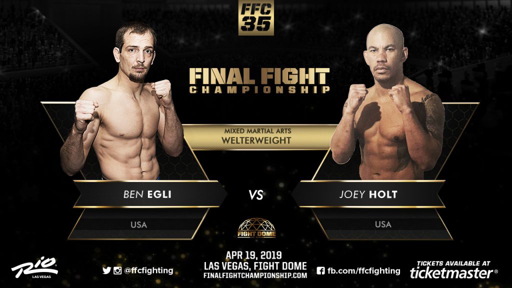 Ben Egli vs. Joey Holt set for main event title bout at FFC 35