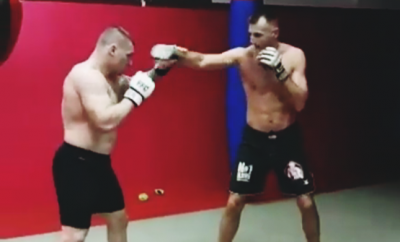 Darko Stošić getting ready for FFC 28 with boxer Stipe Drviš! (VIDEO)